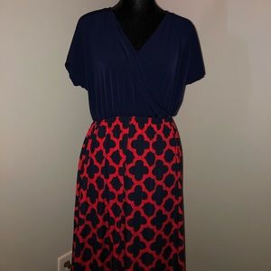 Flirty Pink Banded waist Maxi Dress XLarge